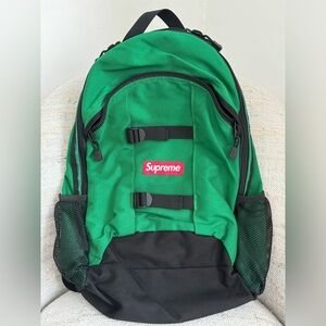 SS14 Supreme Backpack. Green. New. No tags.
